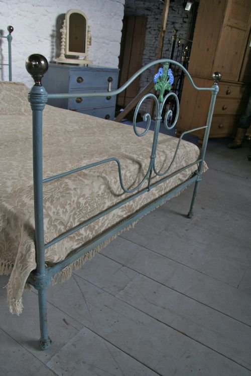 fig 1. Forged iron pretty double bed