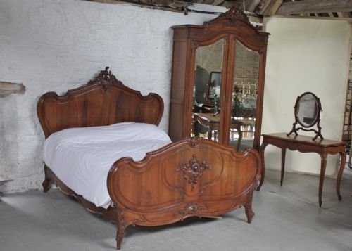 French Bedroom Louis Suite with King Size Bed, Armoire and Table