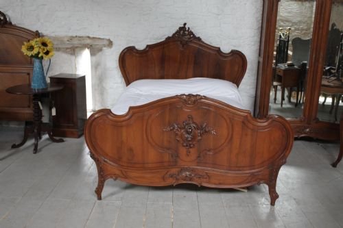 fig 1. French bedroom Louis suite with king size bed, armoire and table