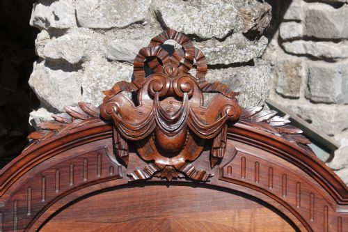 fig 1. Henri 11 Rosewood double antique bed