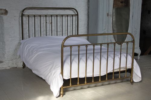 Simple All Brass Original French Double Bed