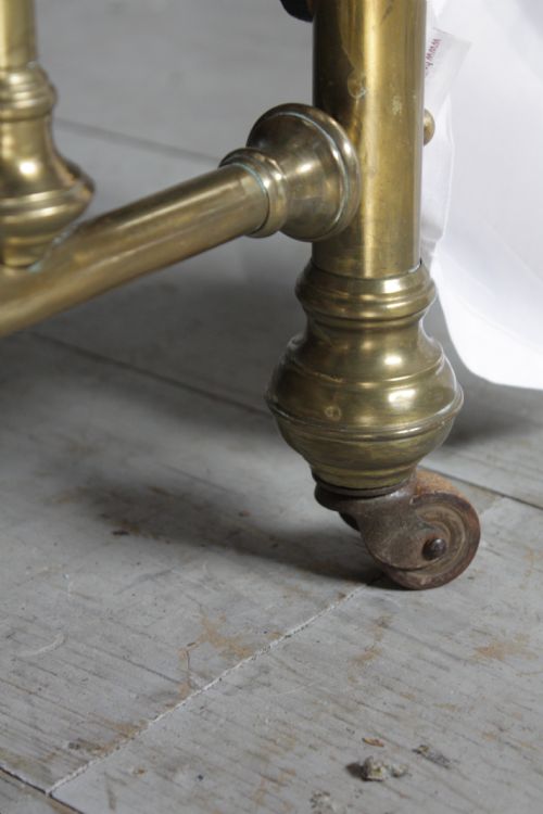 fig 2. Simple All brass original French double bed