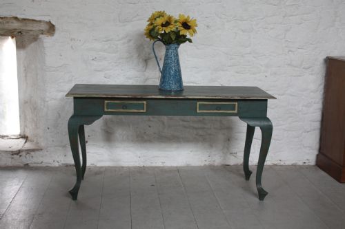 Original Painted Side Table with Drawers