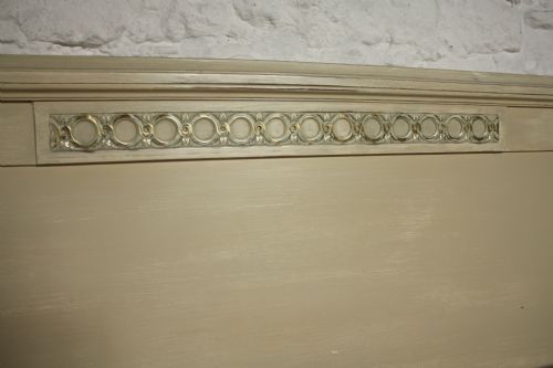 fig 2. King size painted aged cream with light gilt detail French Empire Style