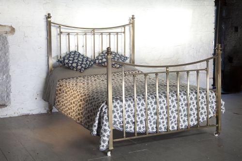 All Brass Double Victorian Dip Rail Bedsteads