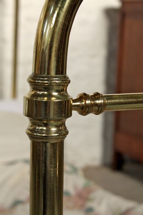 fig 1. All original Small single French Victorian all  brass bedstead