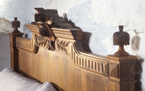 fig 1. Walnut Henri 11 French double bedstead