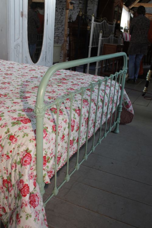 fig 2. Simple all iron French king size bedstead