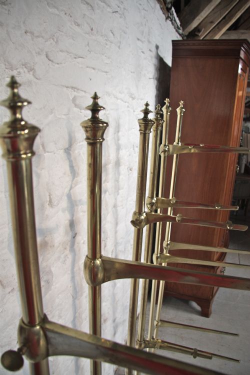fig 1. Brass  shop fitting shelf supports