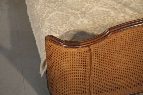fig 1. French caned Corbeille double bed