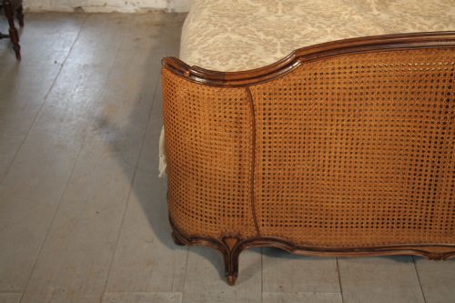 fig 2. French caned Corbeille double bed