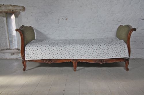 French Single Upholstered Day Bed