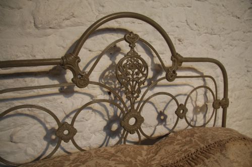 fig 2. Beautiful all iron English Victorian double bed