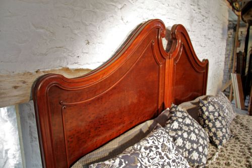 fig 2. Biggest french birds eye maple antique bed