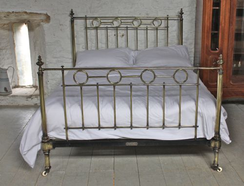 fig 1. Antique king size All Brass bedstead