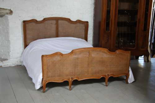 Lovely Shape King Size French Caned Bed