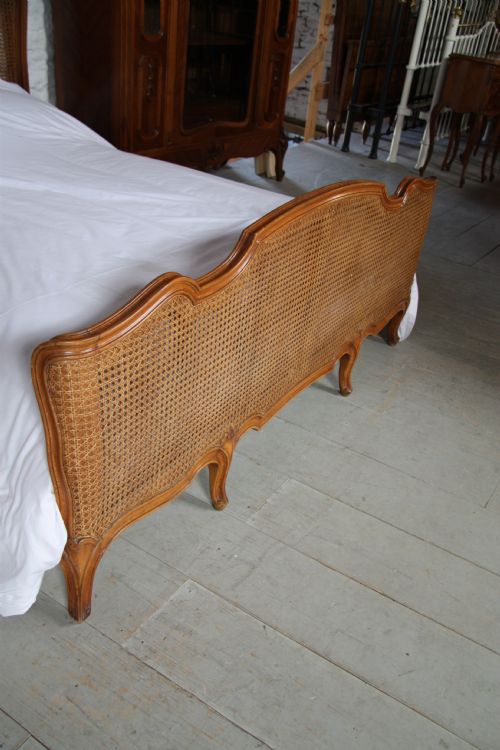 fig 2. Lovely shape King size French caned bed