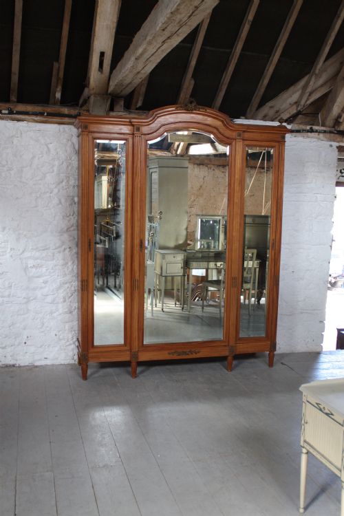 French Three Door Louis Xv1 Style Wardrobe/armoire