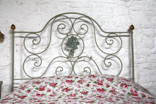 fig 2. Pretty forged iron no end double bedstead