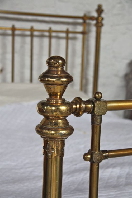 fig 2. Solid original all brass Winfield king size bed