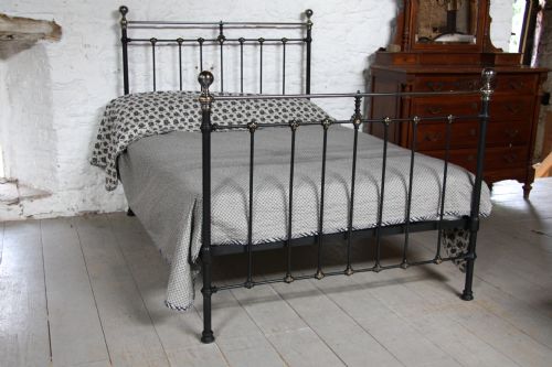 Classic Victorian Black and Aged Brass with Gilded Detail