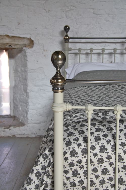 fig 2. Classic Victorian king size brass and iron bed