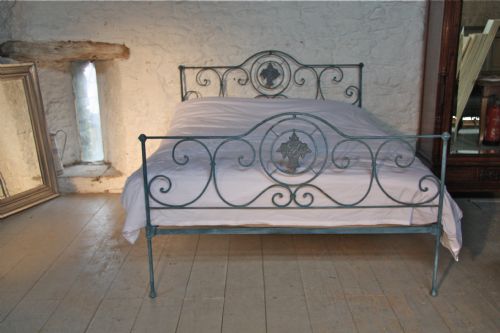 fig 1. Beautiful king size forged iron Portugese bed