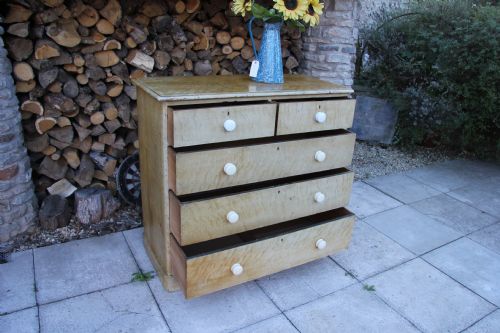 fig 1. Unusual large scumbled Victorian chest of drawers