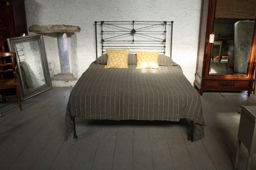 fig 1. Simple All iron king size no foot end bed