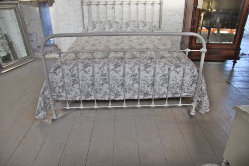 fig 2. Lovely simple king size French all iron bed 
