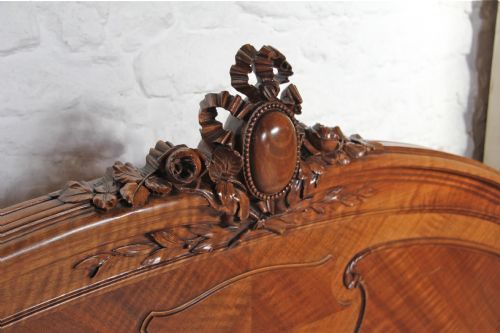 fig 2. French walnut Louis XV1 style king size bed