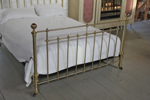 fig 2. Classic Victorian English king size polished brass bed