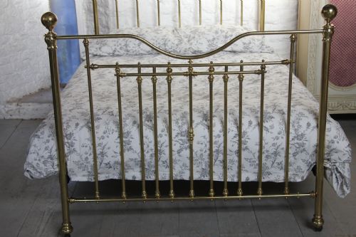 fig 2. Attractive original Victorian double all brass bed