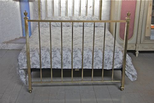 fig 2. Original Edwardian simple all brass double bed
