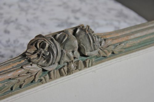 fig 2. Newly reupholstered king size French bed 