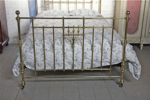 fig 2. Handsome all brass Victorian King size bedsteads with original castors