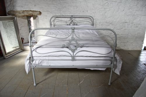 fig 2. Very pretty Victorian all iron double bed