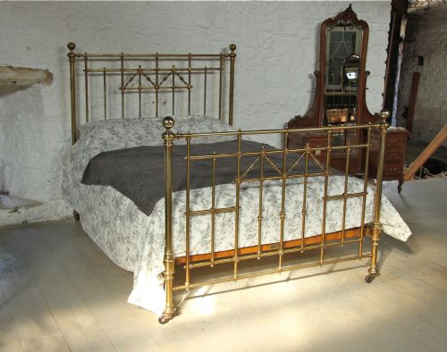 fig 1. Original king size Victorian All Brass bedstead