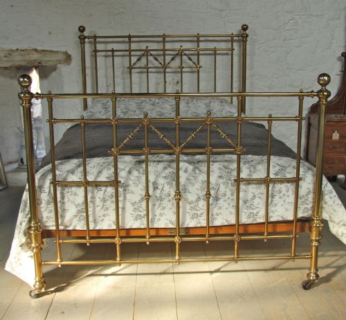 fig 2. Original king size Victorian All Brass bedstead