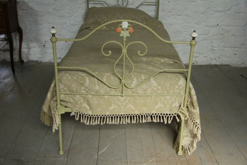fig 2. Very pretty forged iron single bed