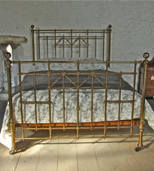 Original King Size Victorian All Brass Bedstead