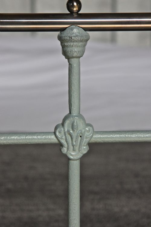 fig 2. Classic Victorian king size brass and iron bedstead