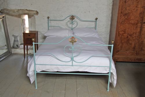 fig 1. Prettiest simple forged iron double bed