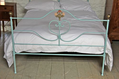 fig 2. Prettiest simple forged iron double bed