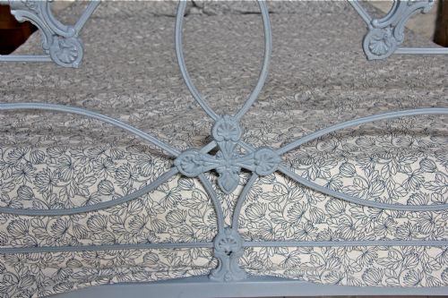 fig 2. Early Victorian all iron king size bed