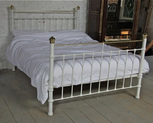 Classic Edwardian Brass and Iron King Size Bed