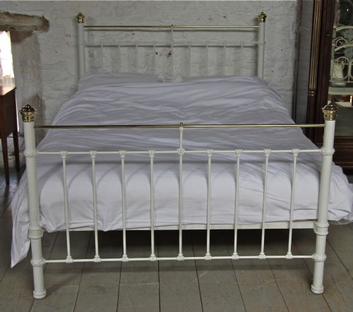 fig 2. Classic Edwardian brass and iron king size bed