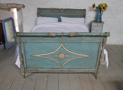 fig 1. Rare early all original Directoire style carved and painted 