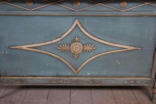 fig 2. Rare early all original Directoire style carved and painted 