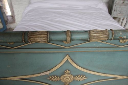 fig 3. Rare early all original Directoire style carved and painted 